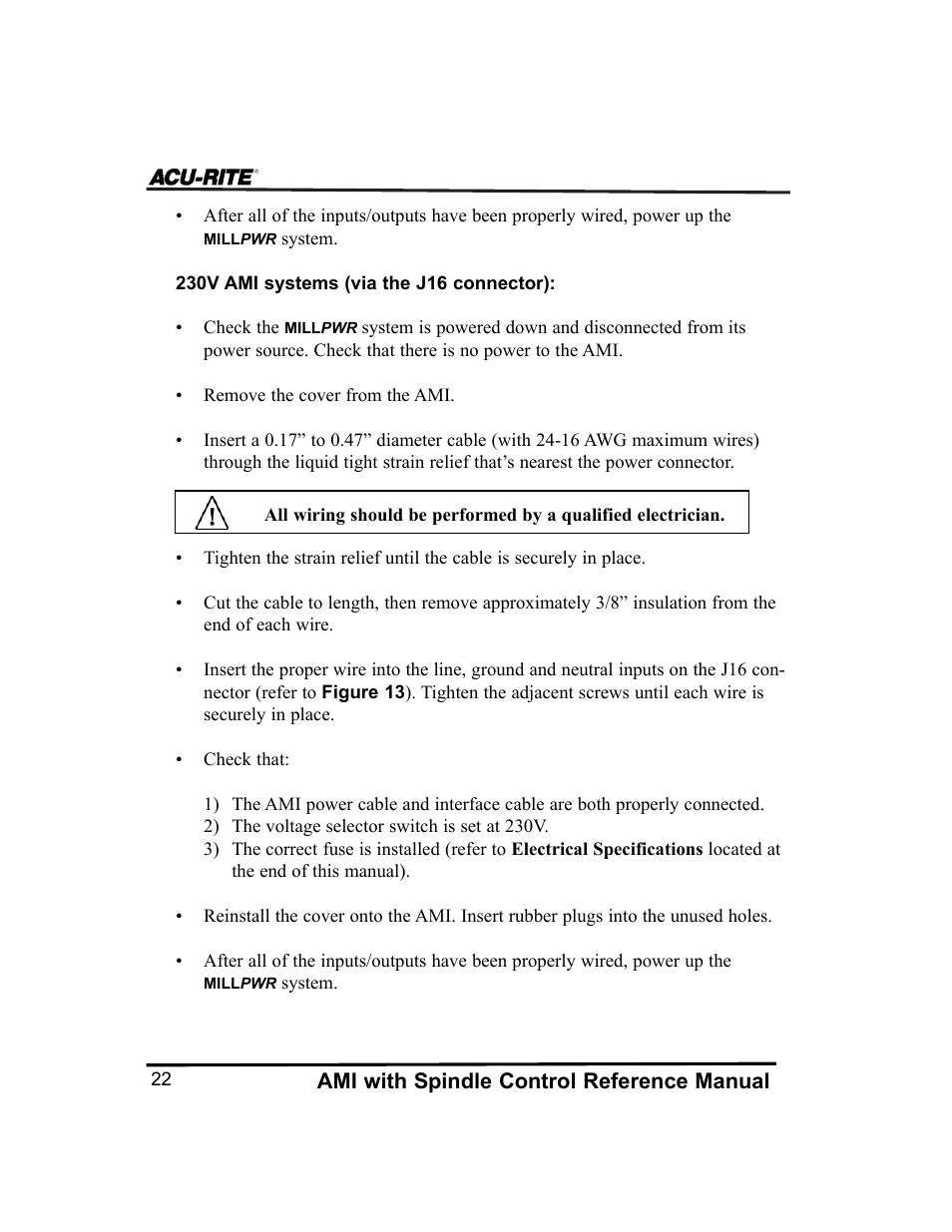 ACU-RITE MILLPWR Auxiliary User Manual | Page 25 / 40