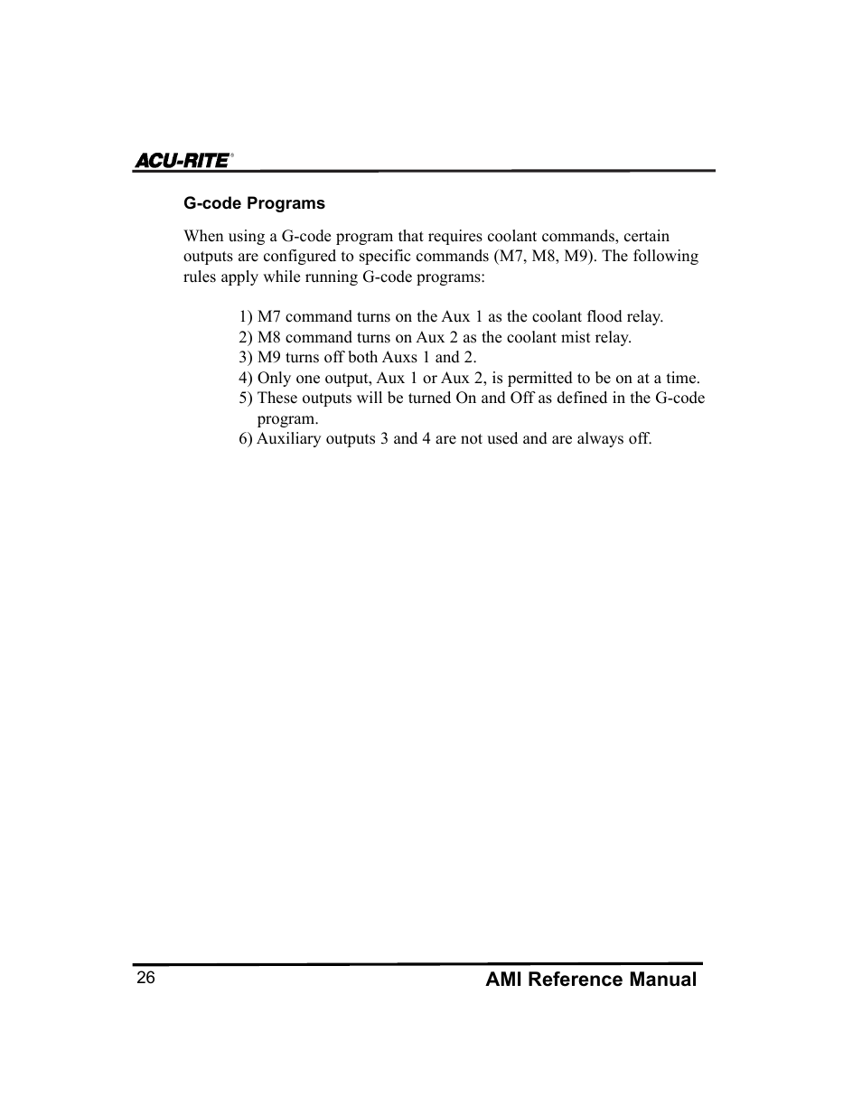 ACU-RITE MILLPWR Auxiliary User Manual | Page 29 / 40