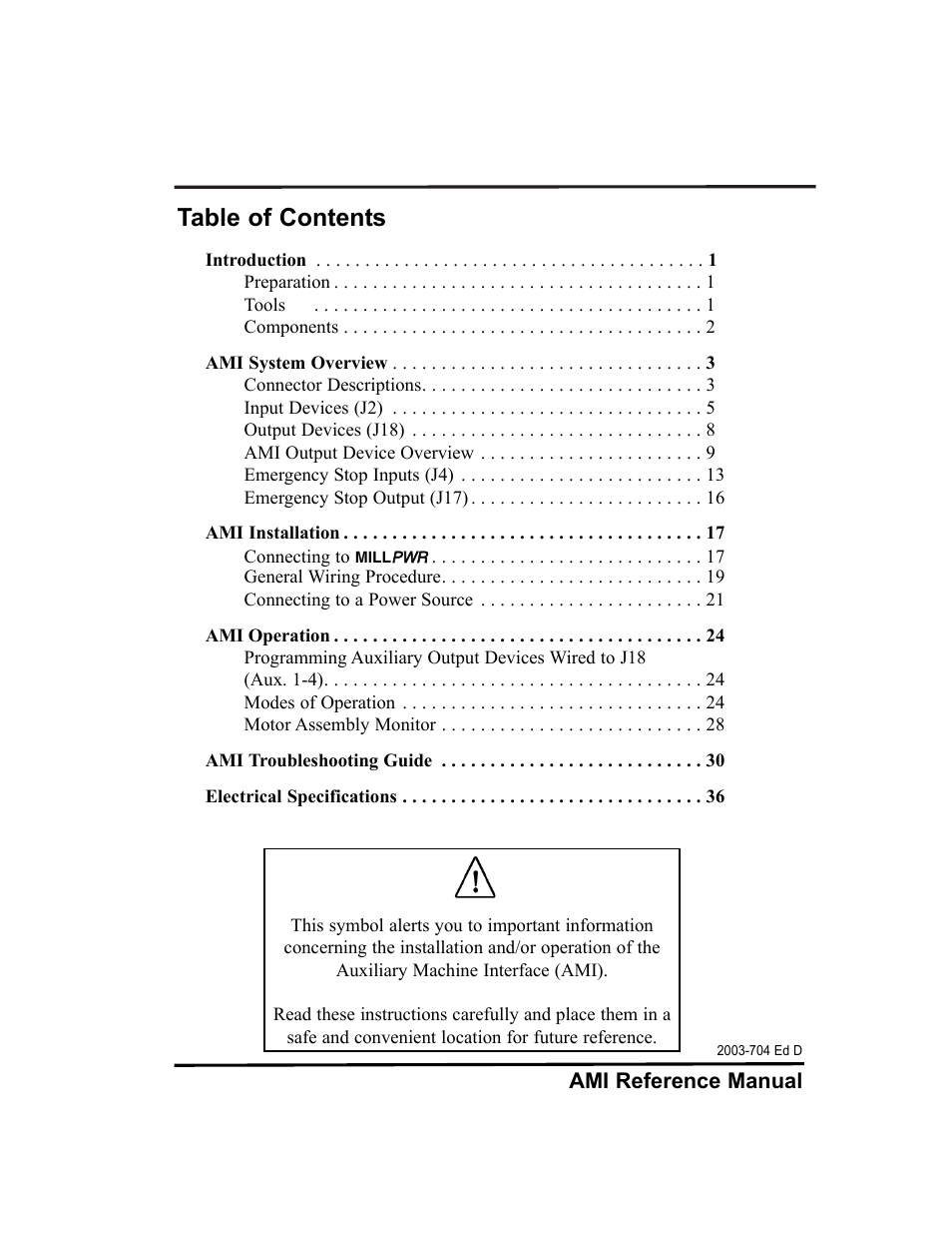 ACU-RITE MILLPWR Auxiliary User Manual | Page 3 / 40