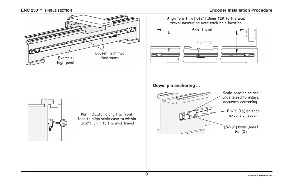 ACU-RITE ENC 250SS User Manual | Page 11 / 22