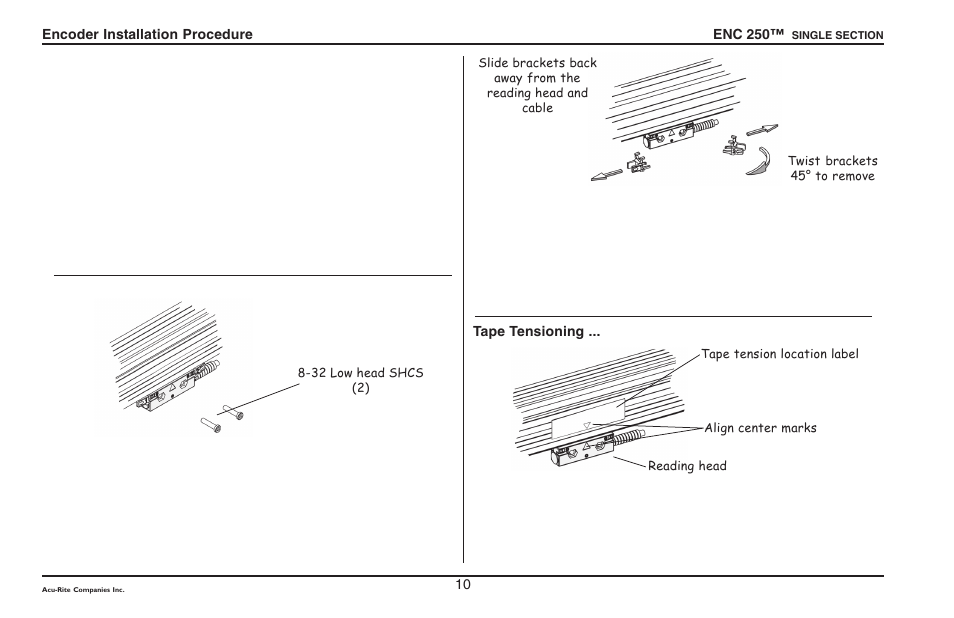 ACU-RITE ENC 250SS User Manual | Page 12 / 22