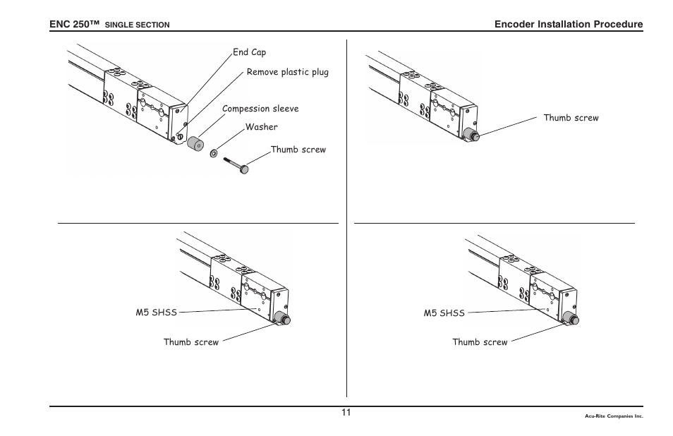 ACU-RITE ENC 250SS User Manual | Page 13 / 22