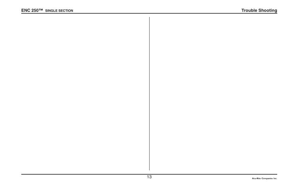 ACU-RITE ENC 250SS User Manual | Page 15 / 22