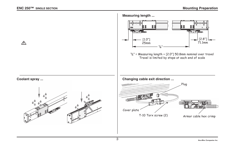 ACU-RITE ENC 250SS User Manual | Page 5 / 22