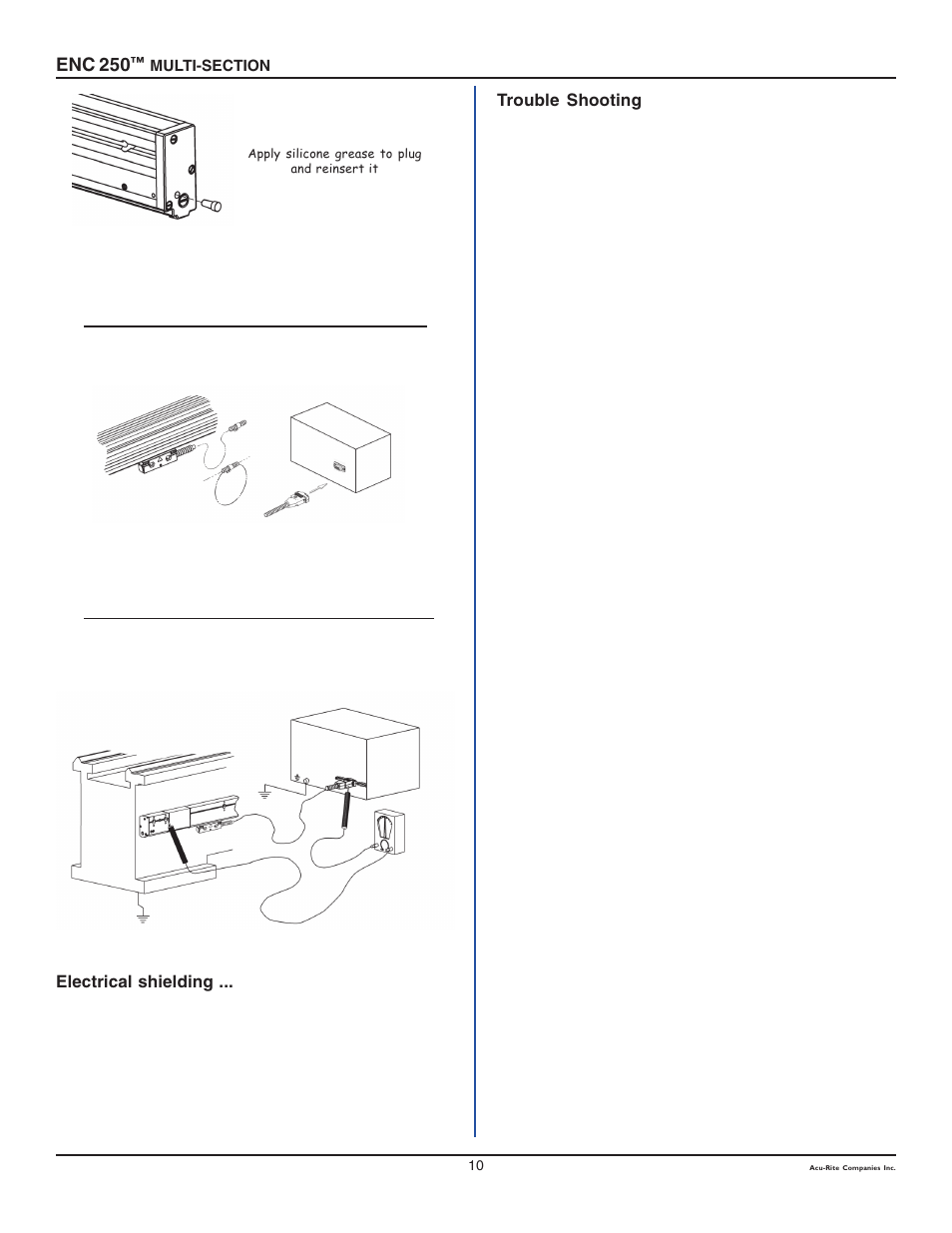 Enc 250 | ACU-RITE ENC 250MS User Manual | Page 11 / 13