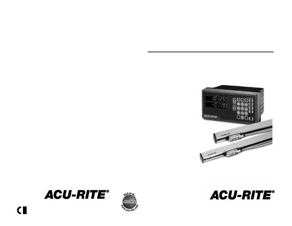 ACU-RITE Micro-Line T User Manual | 46 pages