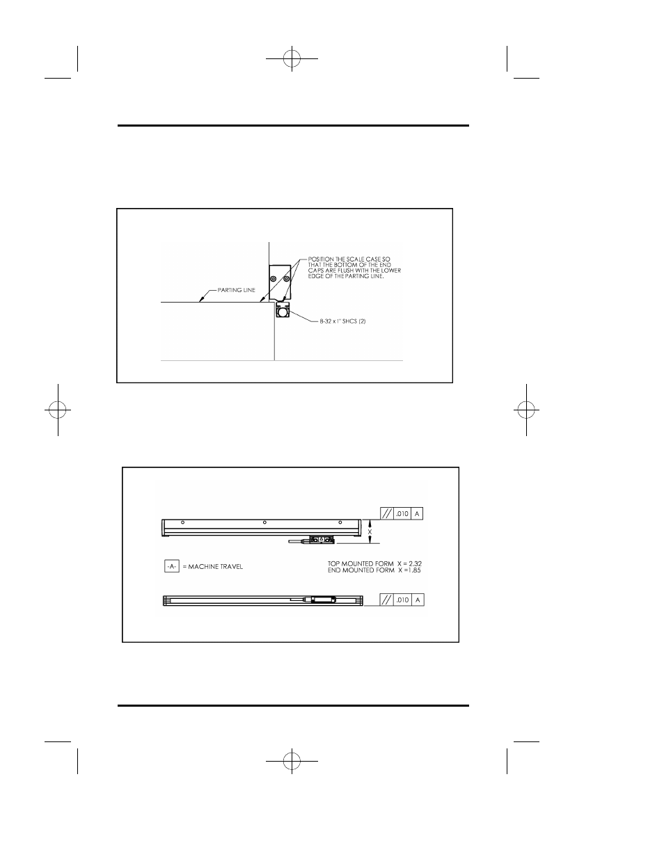 Reference, Mounting information | ACU-RITE Micro-Line T User Manual | Page 39 / 46