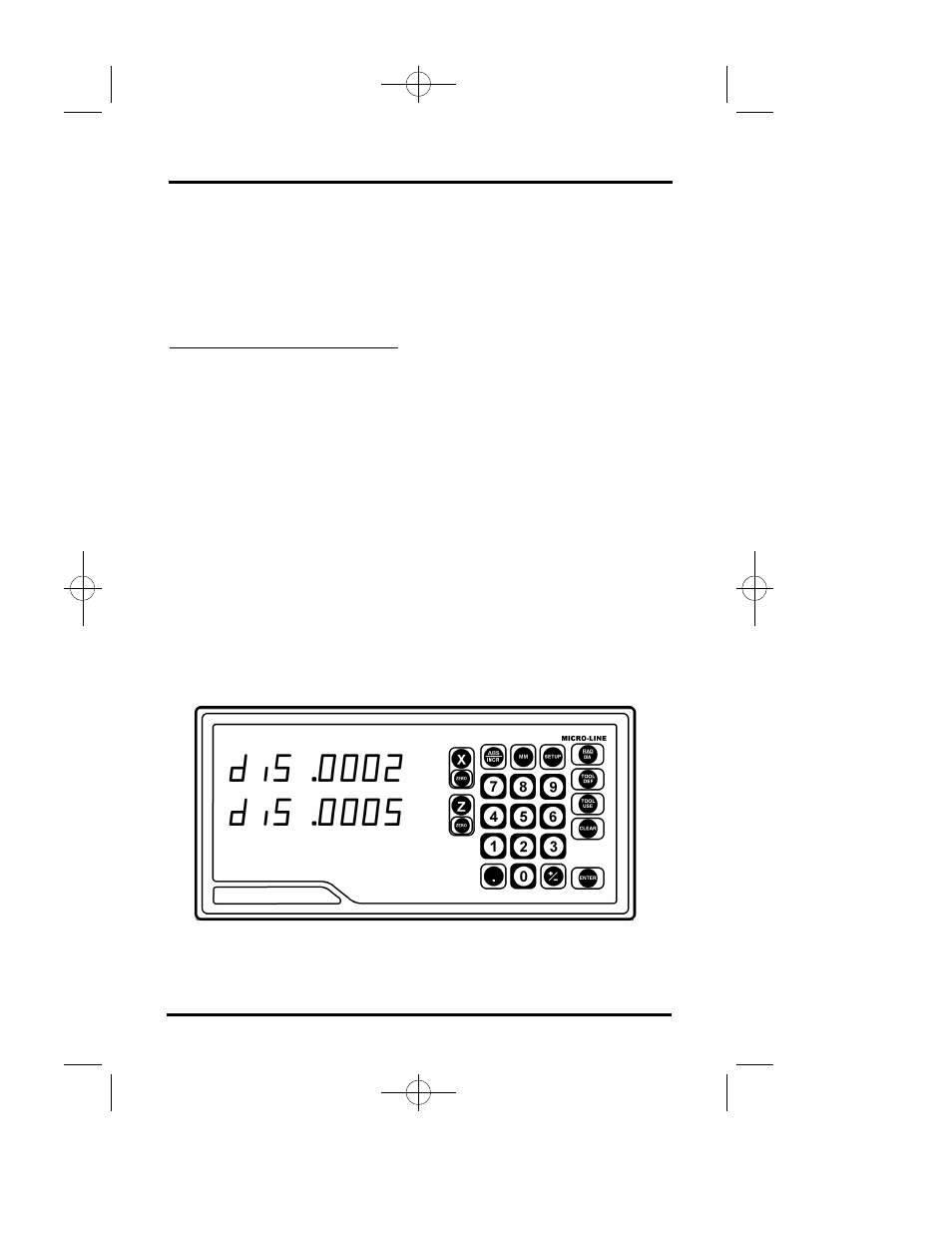 Setup, Display resolution | ACU-RITE Micro-Line T User Manual | Page 9 / 46