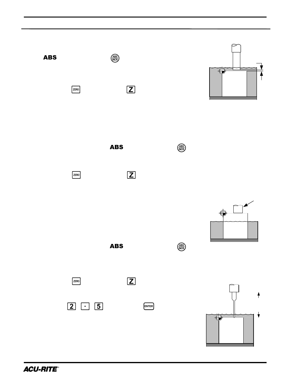 Readout operations | ACU-RITE DRO 200E User Manual | Page 16 / 41
