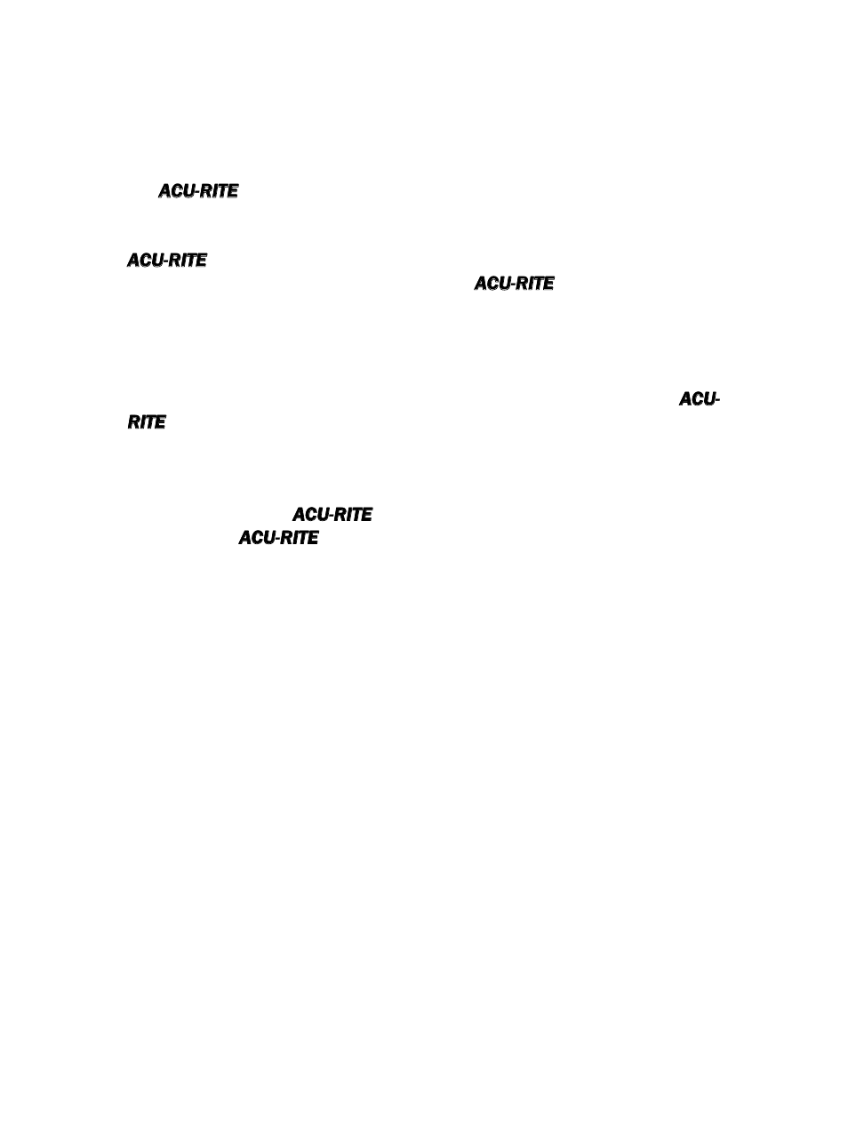 Hassle-free warranty | ACU-RITE DRO 200E User Manual | Page 2 / 41