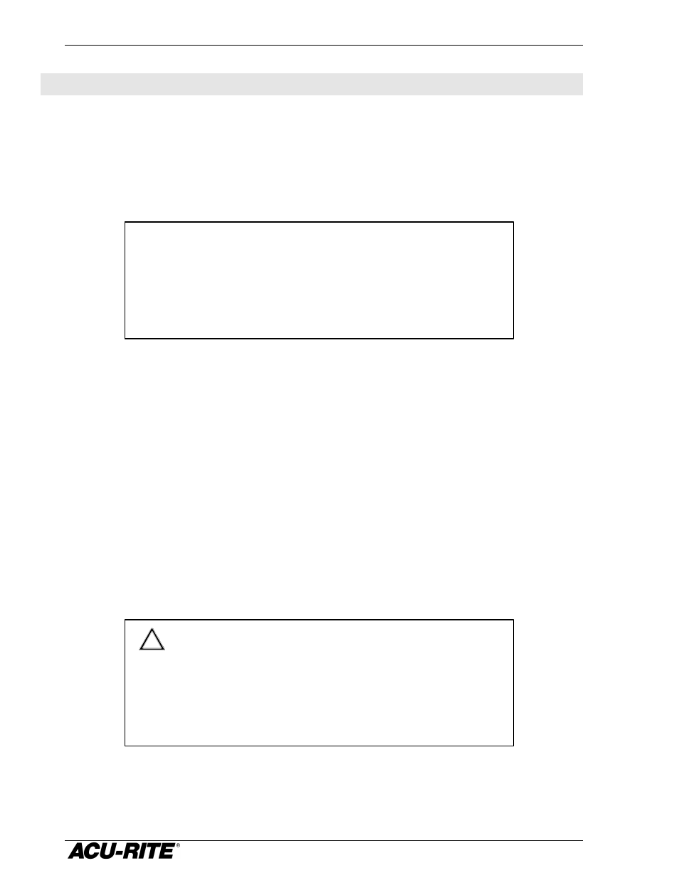 Troubleshooting | ACU-RITE DRO 100 User Manual | Page 19 / 24