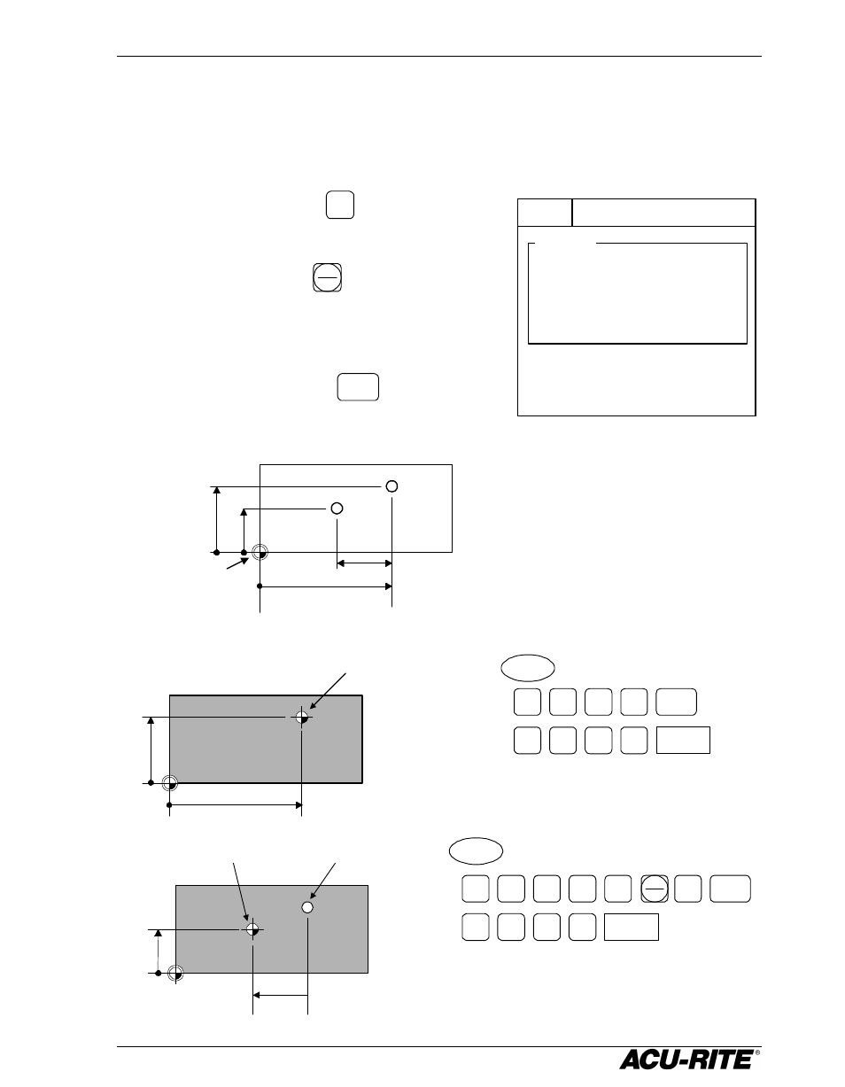 Position steps, Press an axis key, Key to move from one axis to another | ACU-RITE VRO 300M User Manual | Page 32 / 71