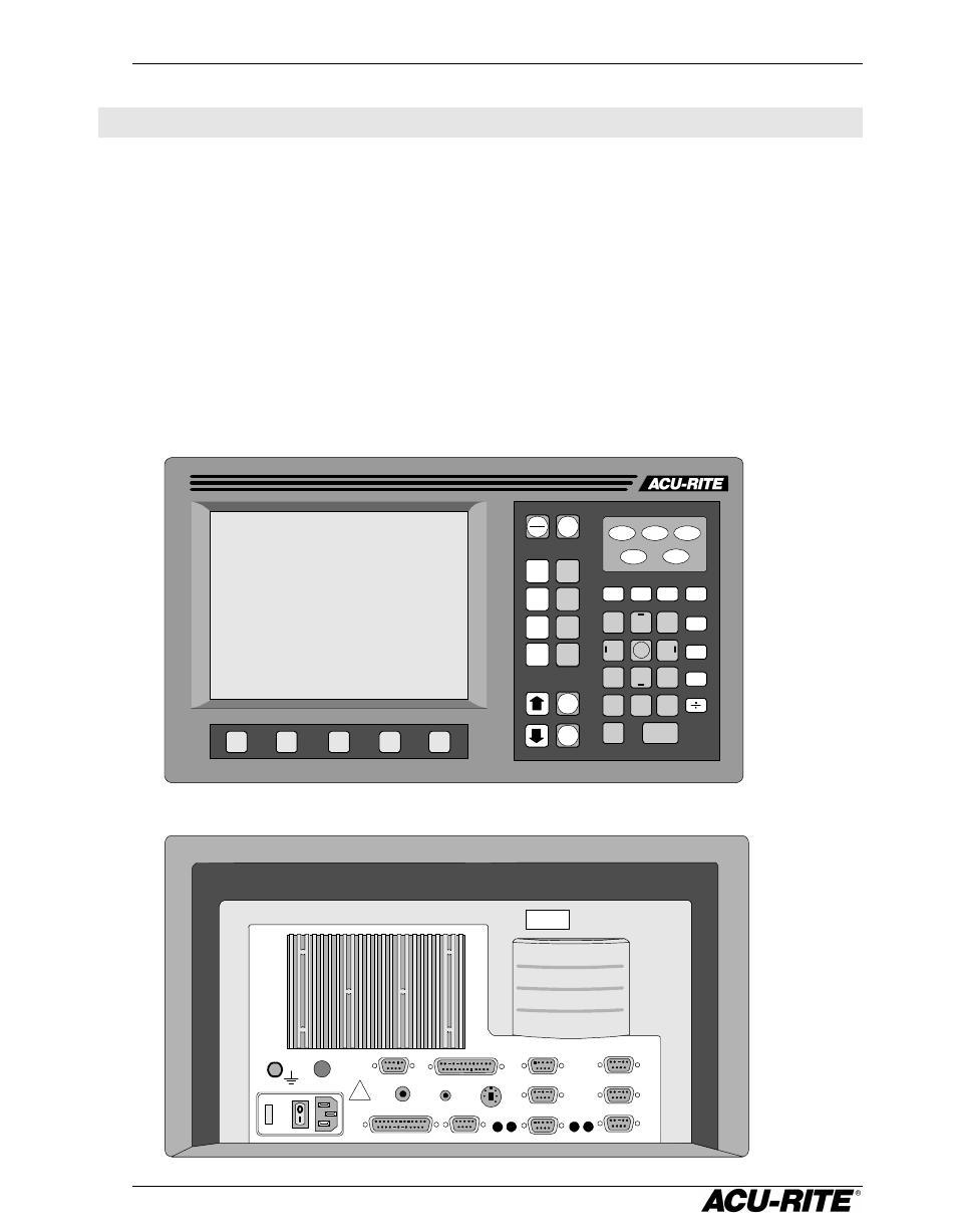 Introduction, A tour of the readout front and back views, Vro 300m introduction 1 | ACU-RITE VRO 300M User Manual | Page 8 / 71