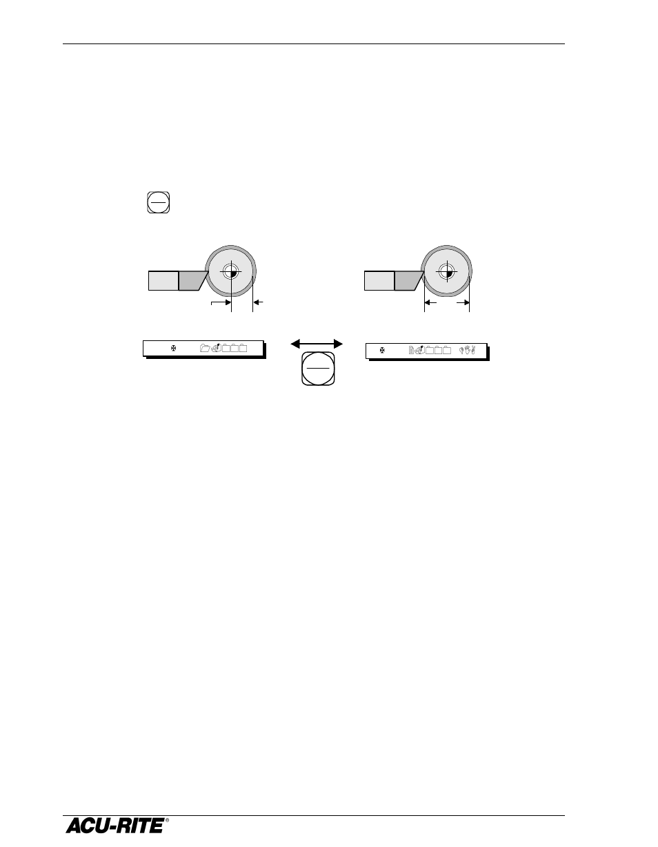 Radius/diameter display | ACU-RITE DRO 200T User Manual | Page 13 / 35