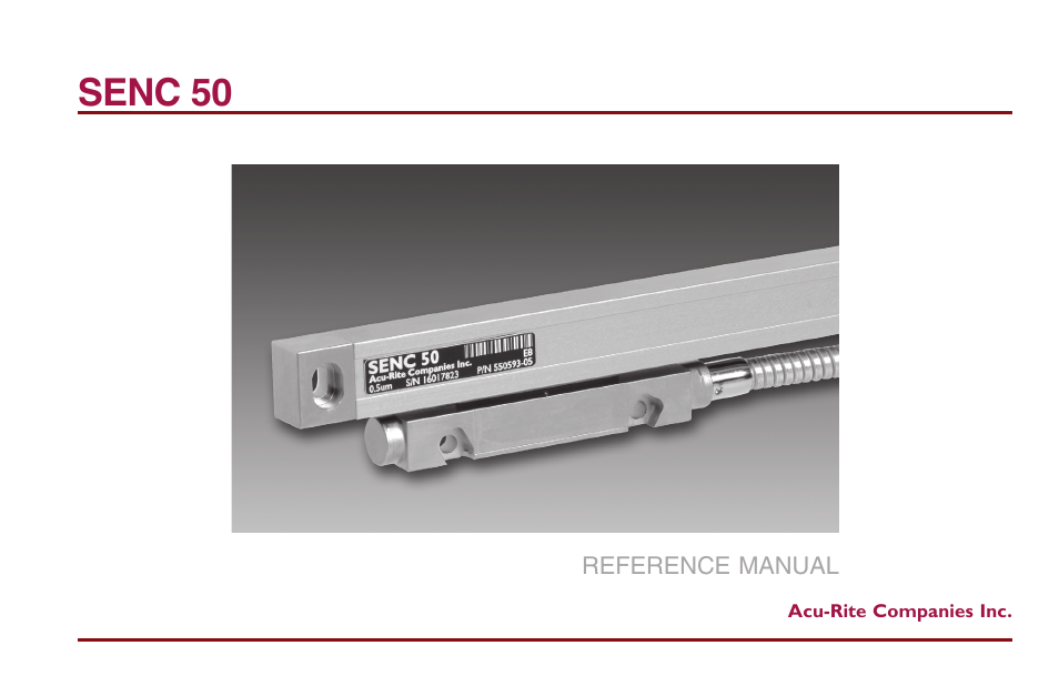 ACU-RITE SENC 50 User Manual | 20 pages