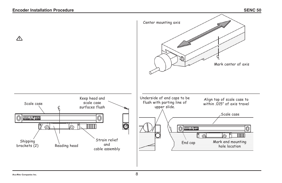 ACU-RITE SENC 50 User Manual | Page 10 / 20