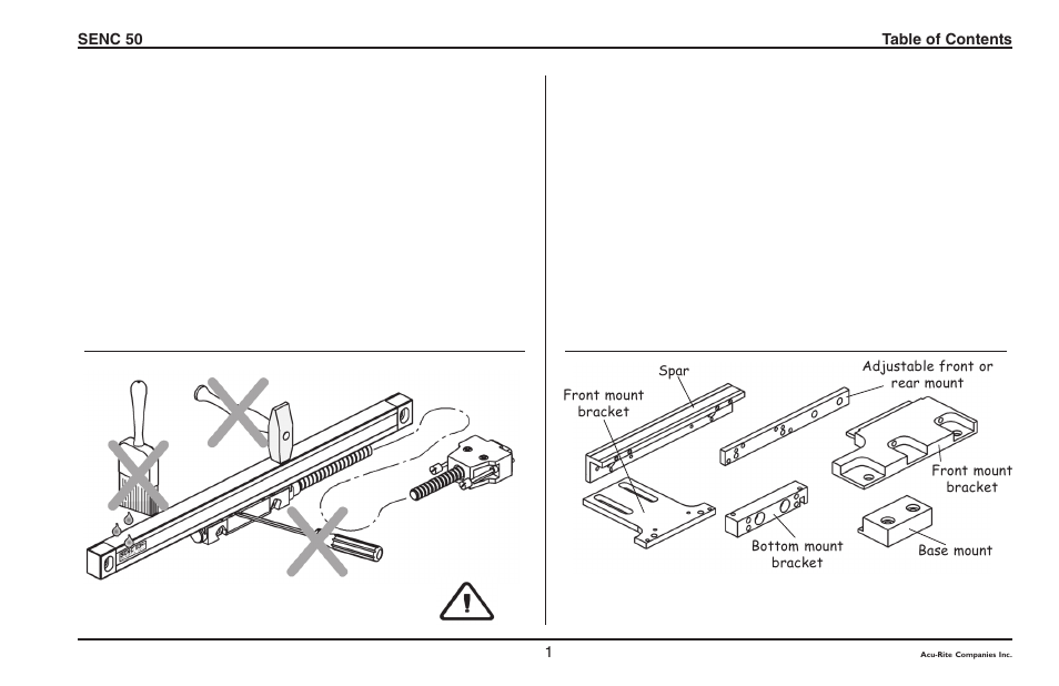ACU-RITE SENC 50 User Manual | Page 3 / 20