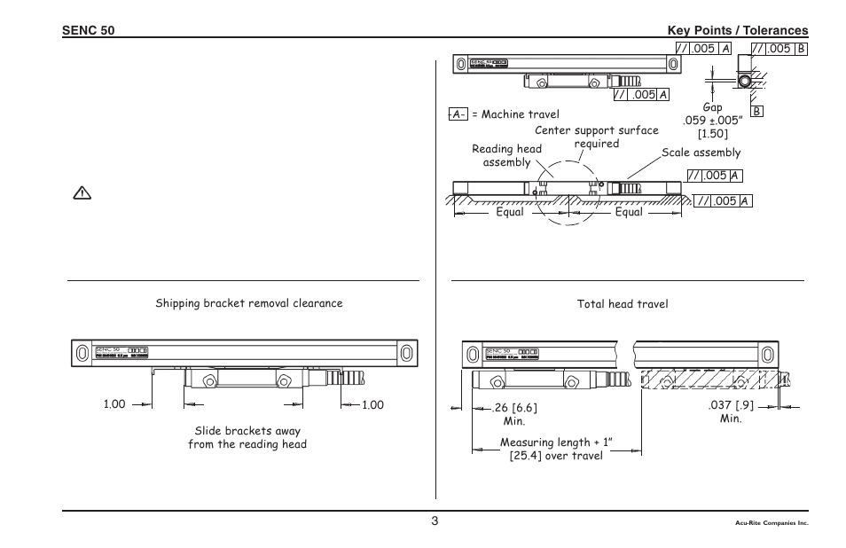 ACU-RITE SENC 50 User Manual | Page 5 / 20