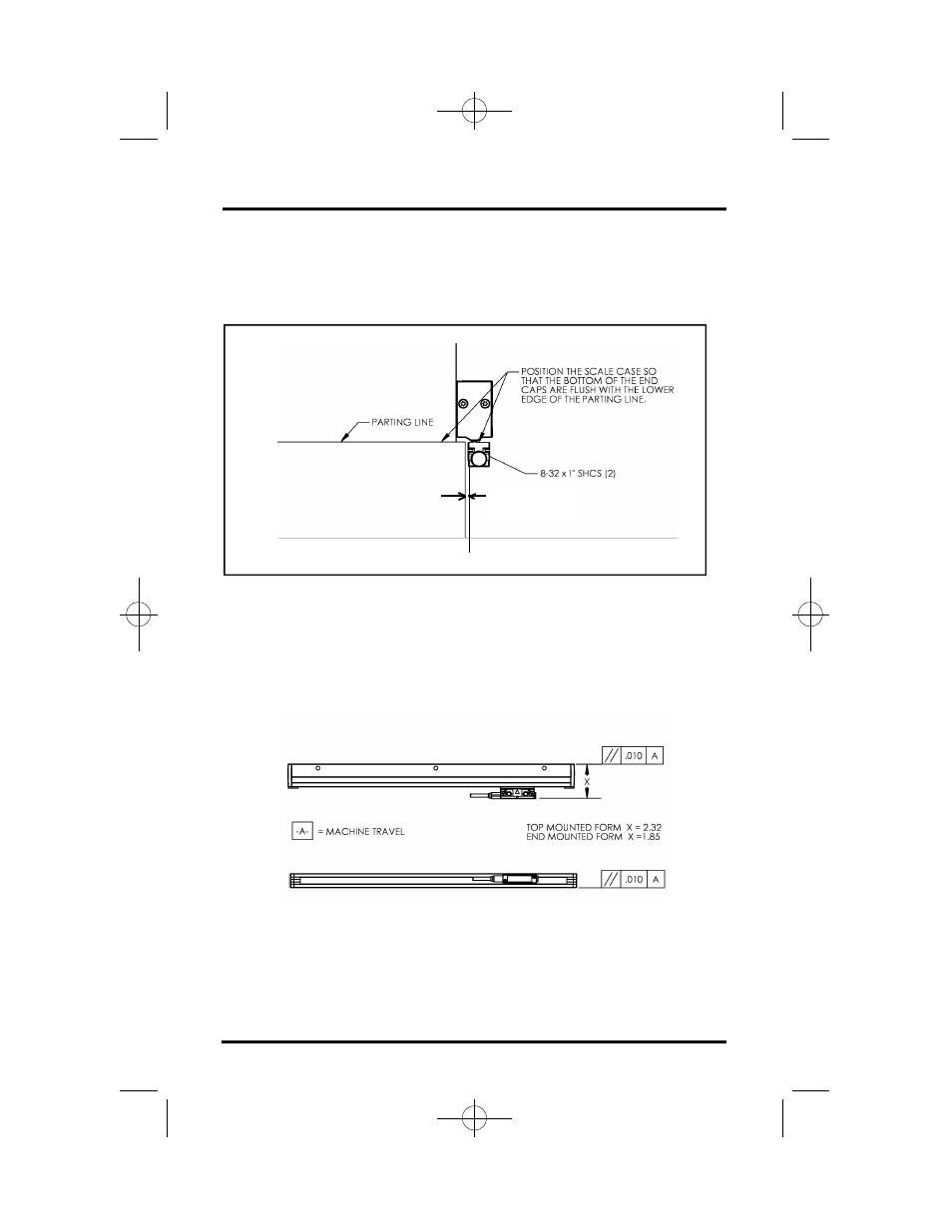 Scale installation, Mounting information | ACU-RITE Micro-Line M User Manual | Page 46 / 53