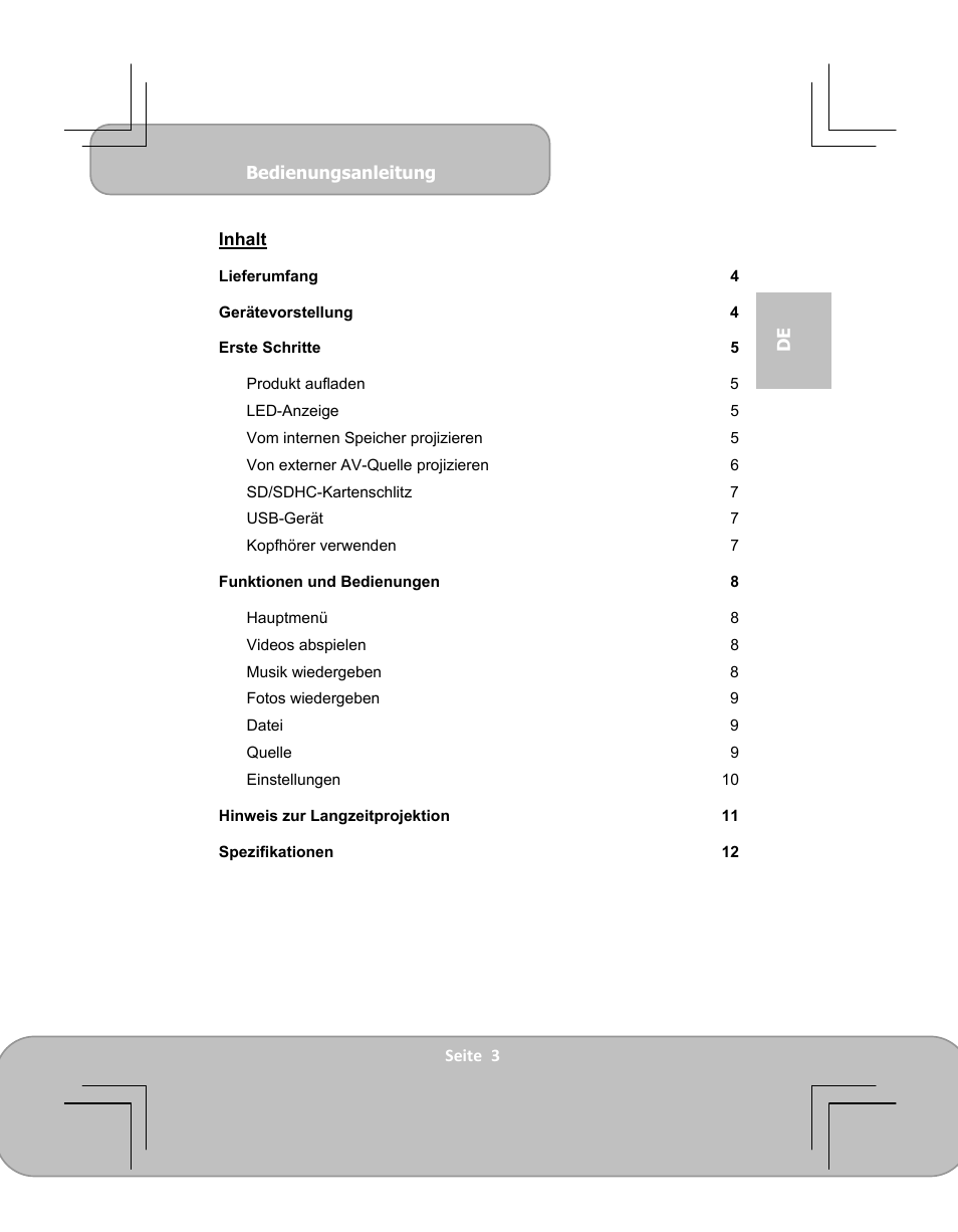 AIPTEK PocketCinema V100 User Manual | Page 15 / 116