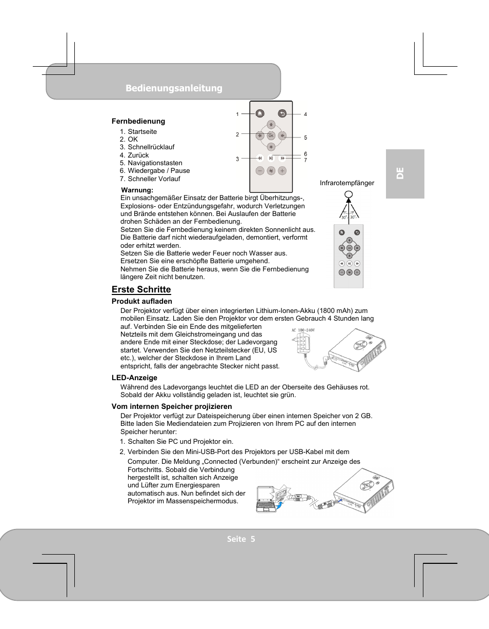 AIPTEK PocketCinema V100 User Manual | Page 17 / 116
