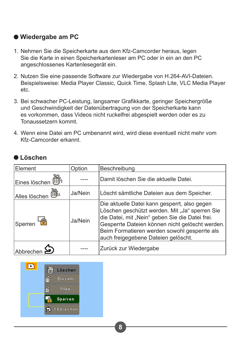 AIPTEK Car Camcorder X3 User Manual | Page 27 / 47