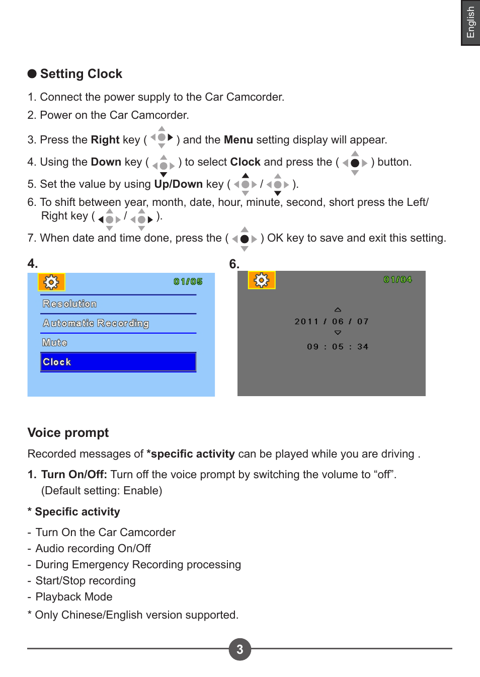 AIPTEK Car Camcorder X3 User Manual | Page 7 / 47