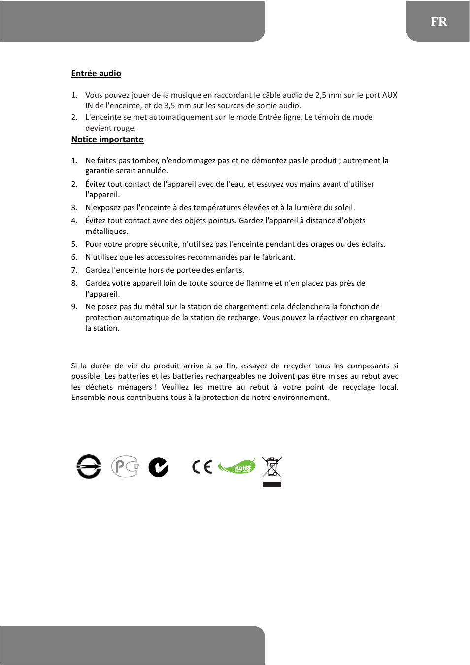 AIPTEK Music Speaker E15 User Manual | Page 15 / 25