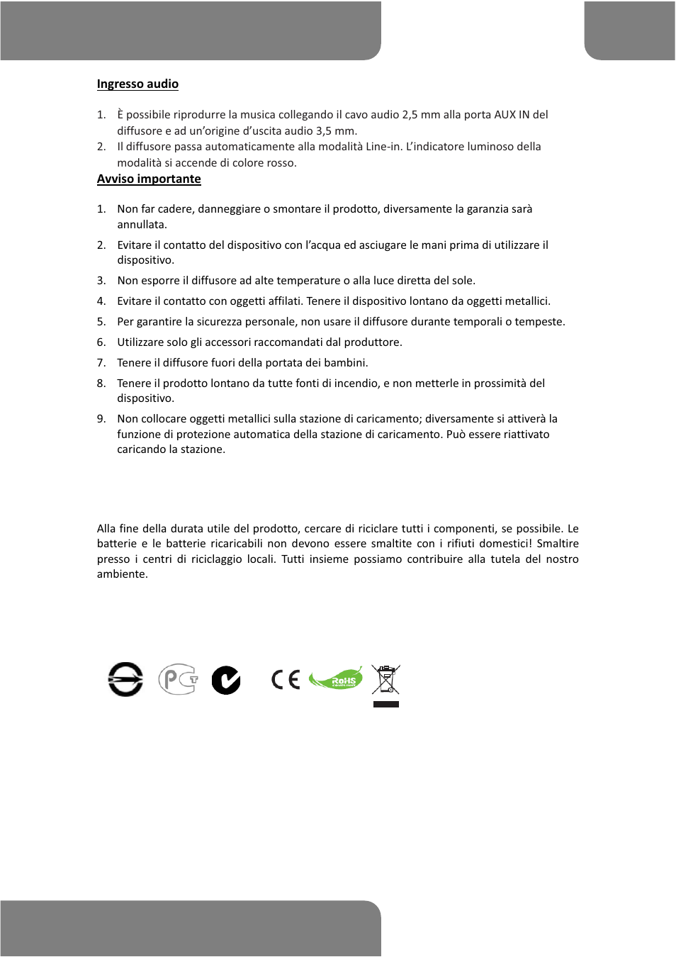AIPTEK Music Speaker E15 User Manual | Page 20 / 25
