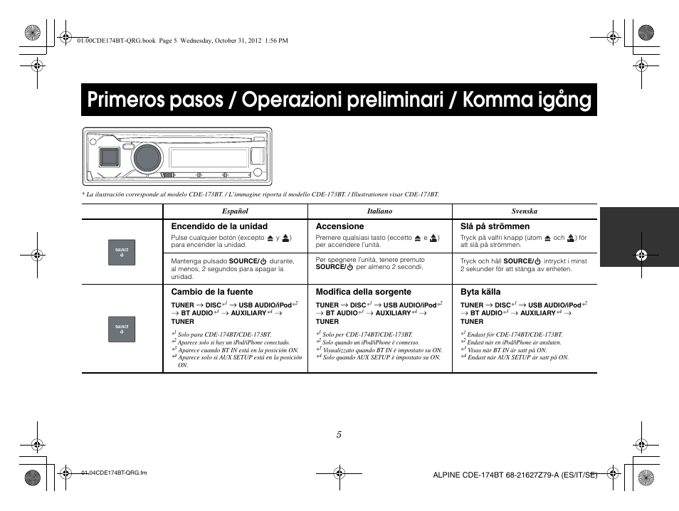 Alpine CDE-173BT User Manual | Page 37 / 96