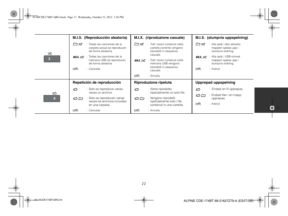 Alpine CDE-173BT User Manual | Page 43 / 96