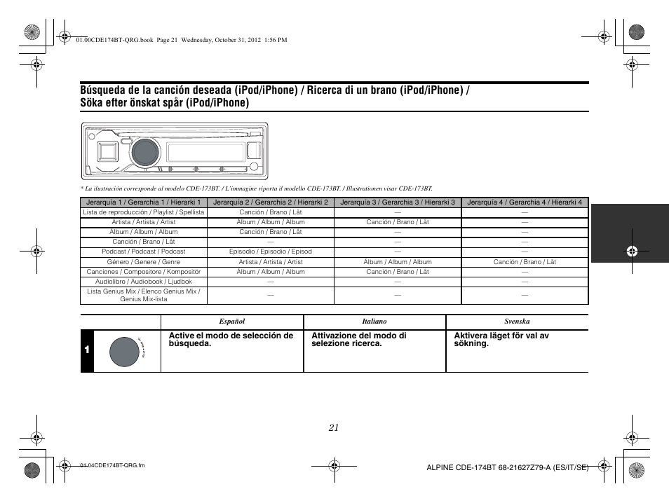 Alpine CDE-173BT User Manual | Page 53 / 96