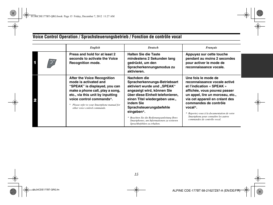 Alpine CDE-177BT User Manual | Page 17 / 108