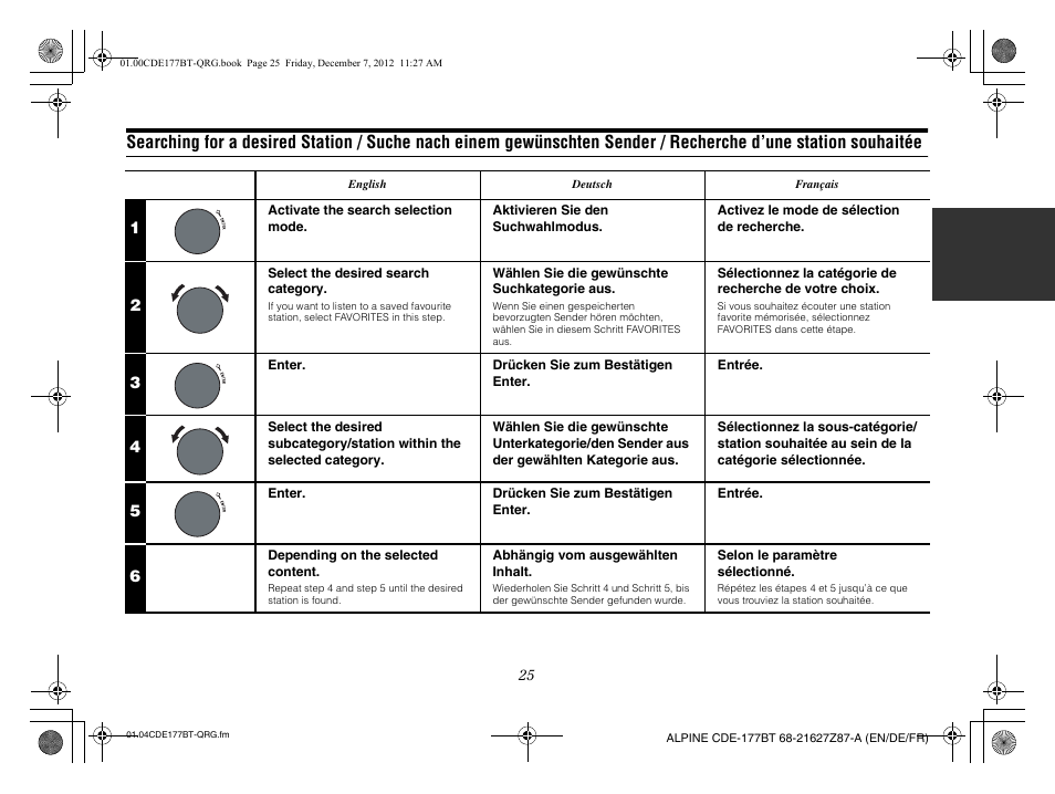 Alpine CDE-177BT User Manual | Page 27 / 108