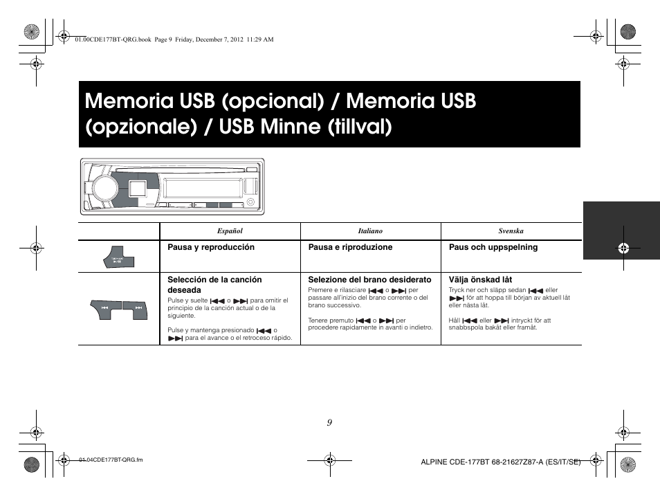 Alpine CDE-177BT User Manual | Page 45 / 108