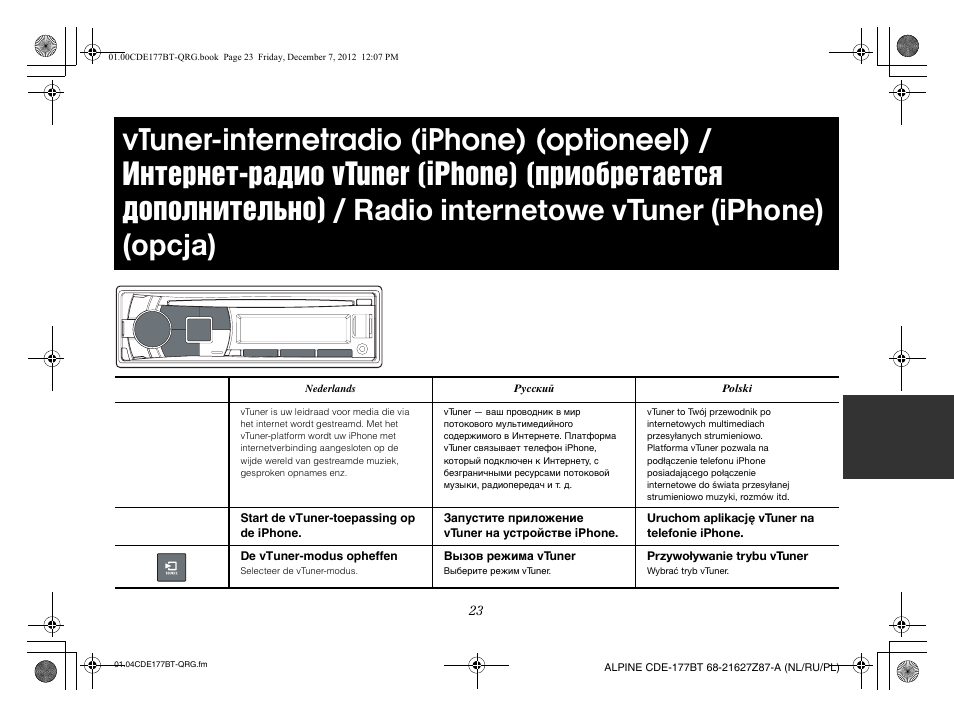 Alpine CDE-177BT User Manual | Page 93 / 108