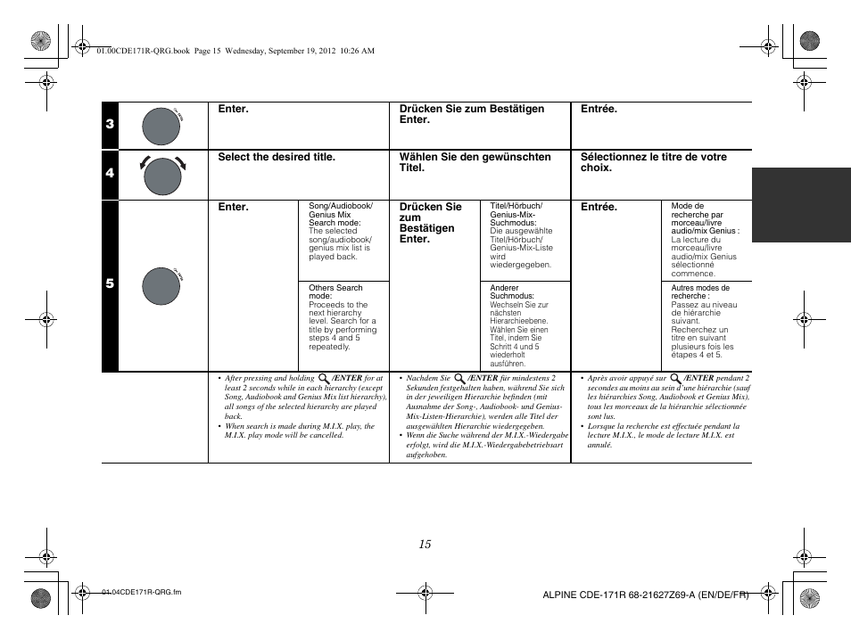 Alpine CDE-170R_CDE-170RM_CDE-170RR User Manual | Page 17 / 68