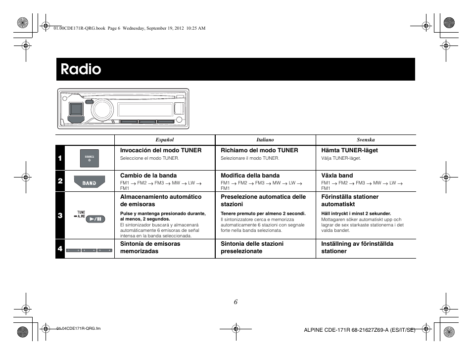 Radio | Alpine CDE-170R_CDE-170RM_CDE-170RR User Manual | Page 30 / 68