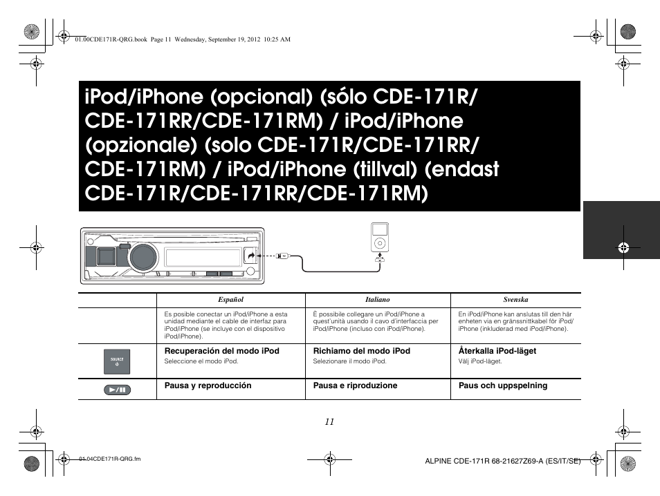 Alpine CDE-170R_CDE-170RM_CDE-170RR User Manual | Page 35 / 68