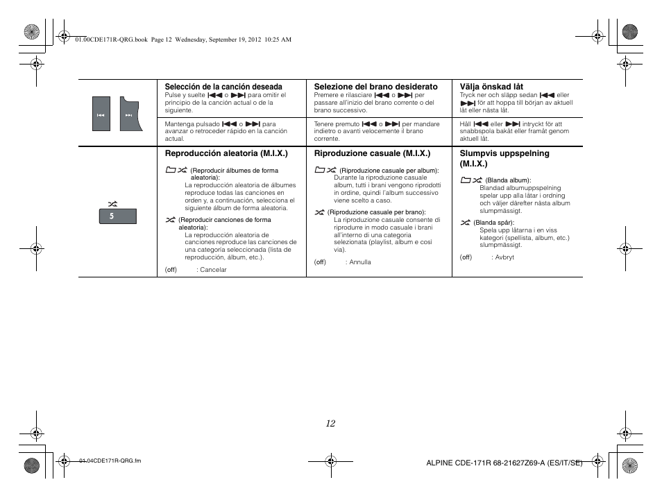 Alpine CDE-170R_CDE-170RM_CDE-170RR User Manual | Page 36 / 68