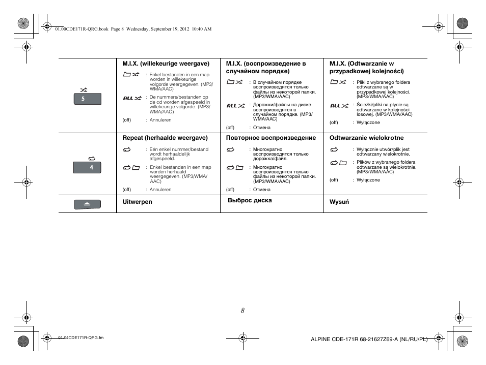 Alpine CDE-170R_CDE-170RM_CDE-170RR User Manual | Page 54 / 68