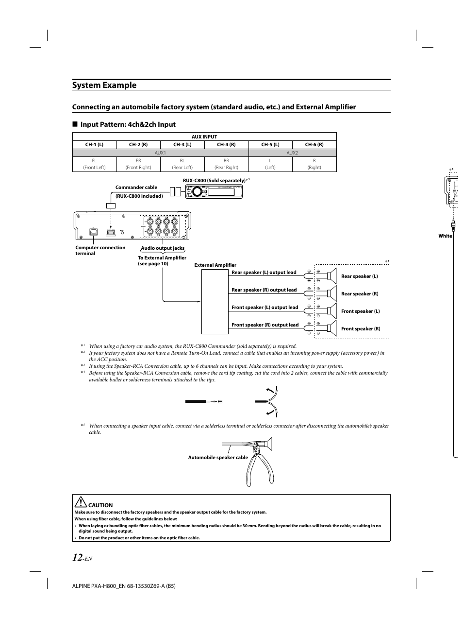 System example | Alpine PXA-H800 User Manual | Page 14 / 21