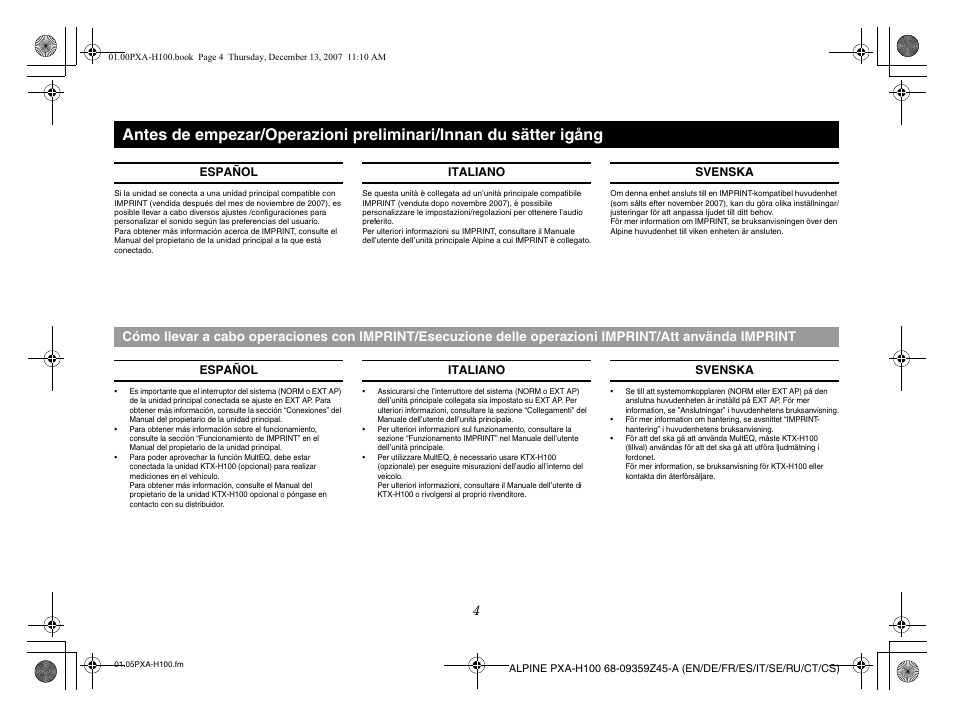 Alpine PXA-H100 User Manual | Page 23 / 46