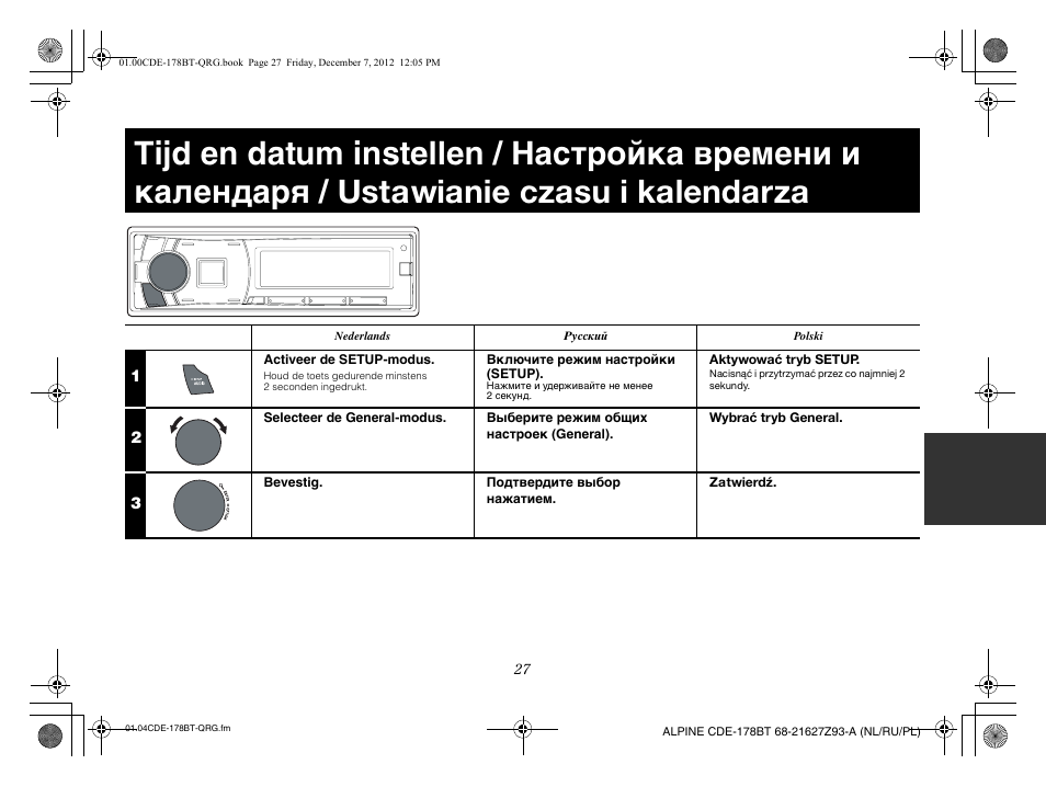 Alpine iDE-178BT User Manual | Page 101 / 112
