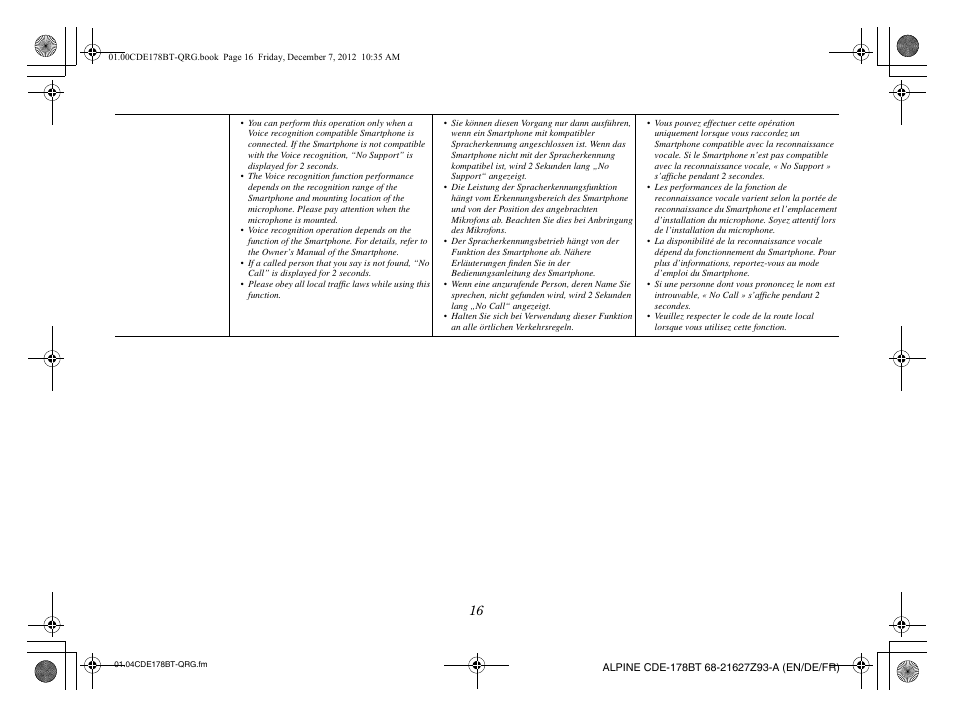 Alpine iDE-178BT User Manual | Page 18 / 112