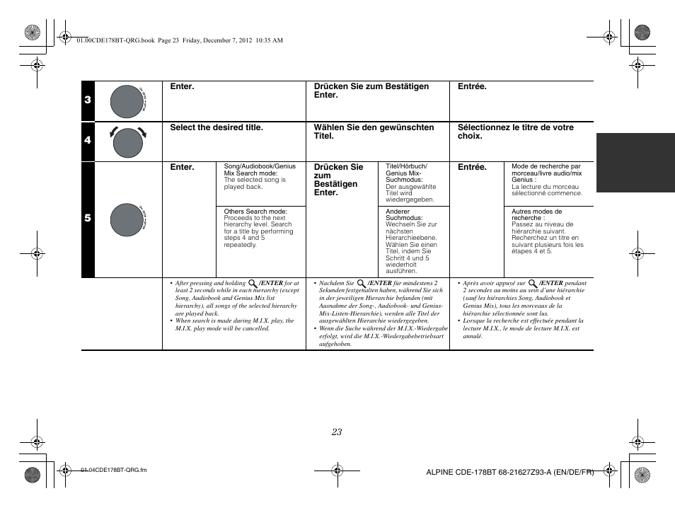 Alpine iDE-178BT User Manual | Page 25 / 112