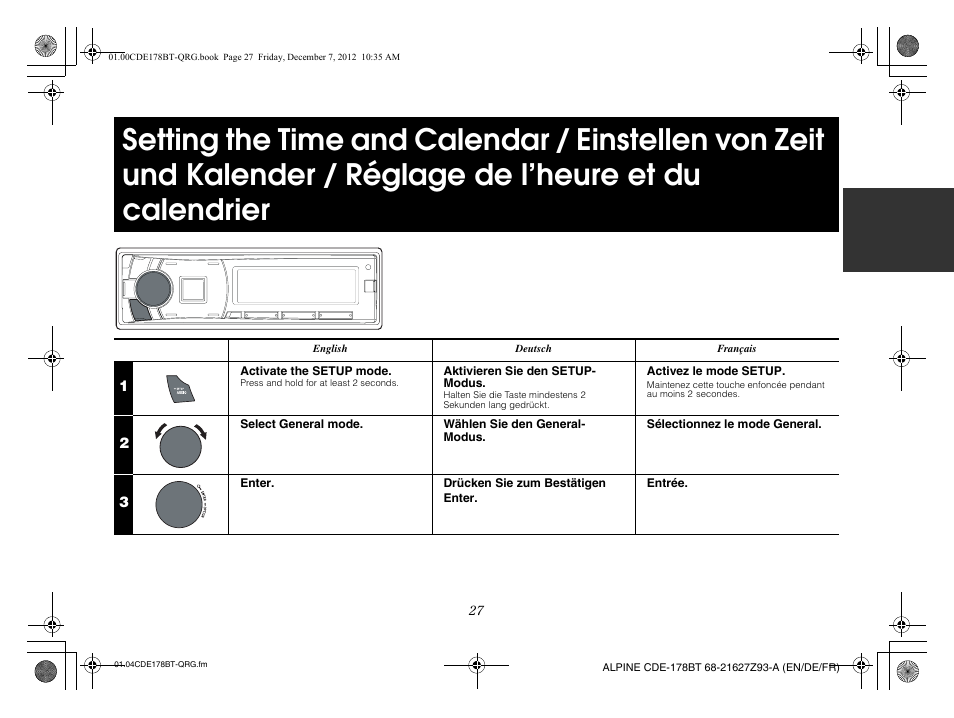 Alpine iDE-178BT User Manual | Page 29 / 112