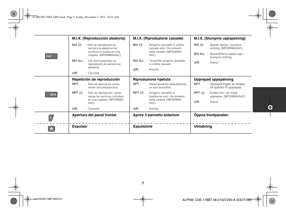 Alpine iDE-178BT User Manual | Page 47 / 112