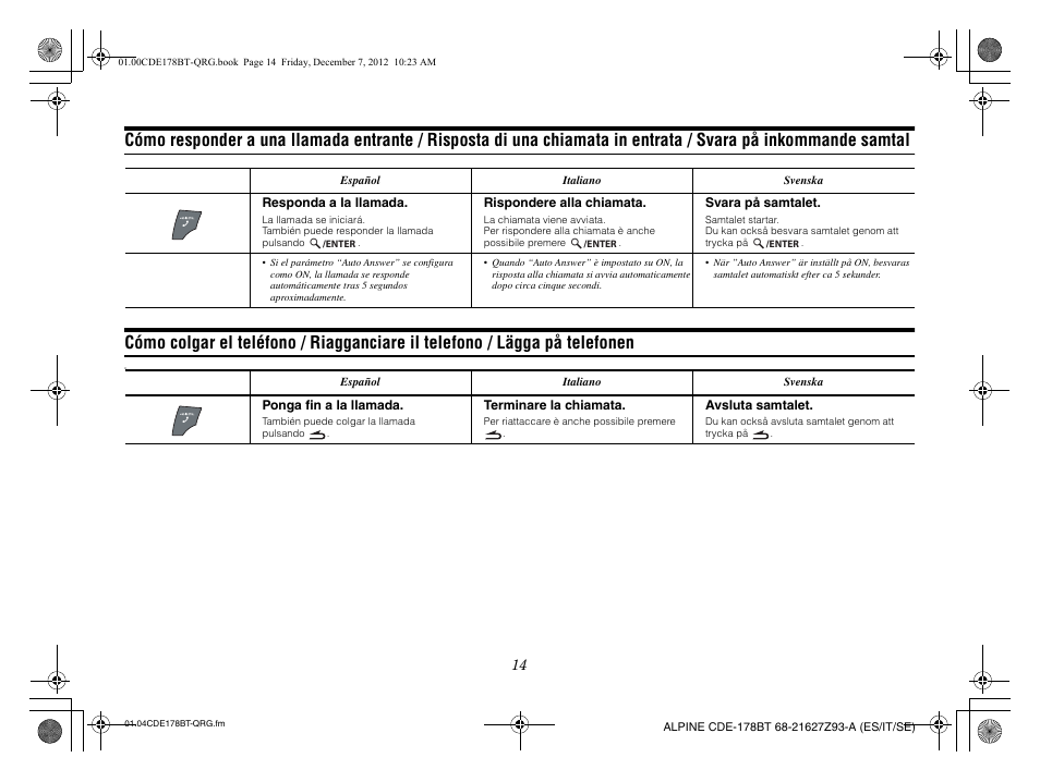 Alpine iDE-178BT User Manual | Page 52 / 112