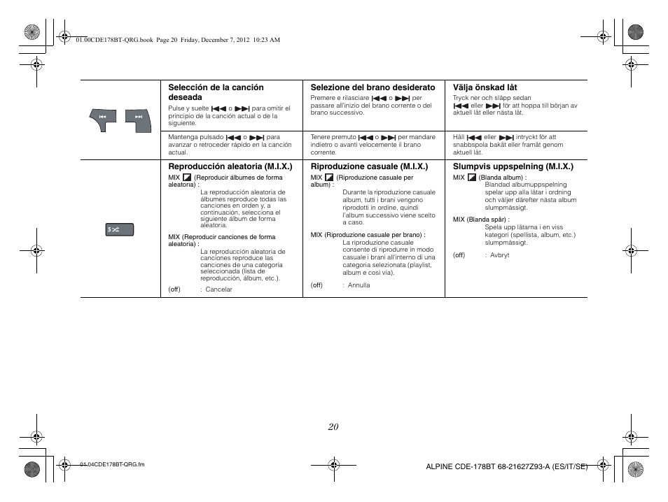 Alpine iDE-178BT User Manual | Page 58 / 112